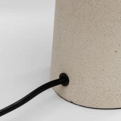 KARE pöytävalaisin Bollie, betonijalusta beige, opaalilasi korkeus 31 cm