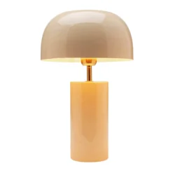 Kare pöytävalaisin Loungy, valkoinen, teräs, korkeus 38 cm