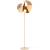 Kare Sella -lattiavalaisin, beige, teräs/puuvilla, 161 cm, G9