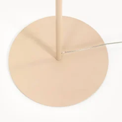 Kare Sella -lattiavalaisin, beige, teräs/puuvilla, 161 cm, G9