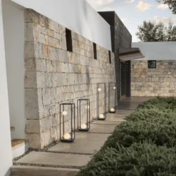 Karman Abachina -LED-lattiavalo IP65 103 cm musta