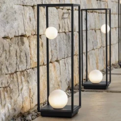 Karman Abachina -LED-lattiavalo IP65 103 cm musta