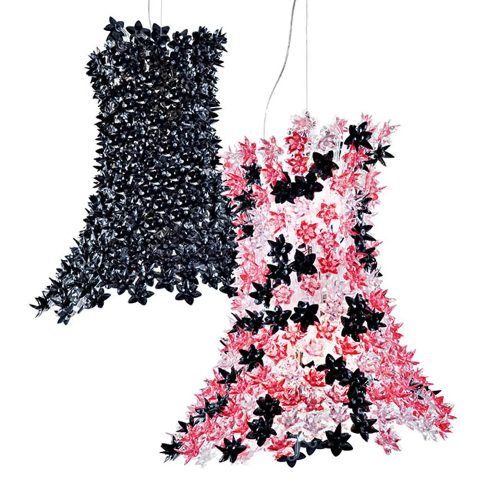 Kartell Bloom -riippuvalo G9 pitkä, roosa/musta