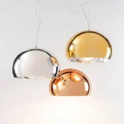 Kartell FL/Y -LED-riippuvalaisin, kiiltävä kupari