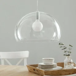 Kartell FL/Y -LED-riippuvalaisin, läpinäkyvä