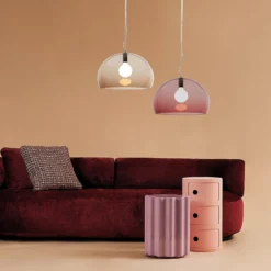 Kartell FL/Y -riippuvalo, Ø 52 cm, ruskea