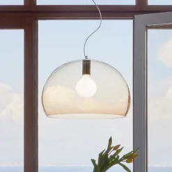 Kartell FL/Y -riippuvalo, Ø 52 cm, ruskea