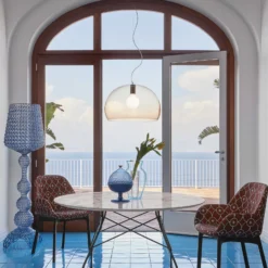 Kartell FL/Y -riippuvalo, Ø 52 cm, ruskea