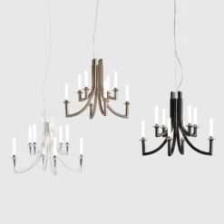 Kartell Khan -kattokruunu, Ø 77 cm, musta