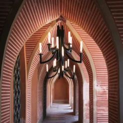 Kartell Khan -kattokruunu, Ø 77 cm, musta