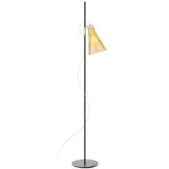 Kartell K-Lux lattiavalaisin, 1-valo, musta/keltainen