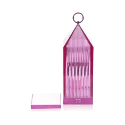 Kartell Lantern -LED-pöytälamppu, liila, IP54