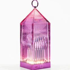 Kartell Lantern -LED-pöytälamppu, liila, IP54