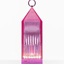 Kartell Lantern -LED-pöytälamppu, liila, IP54