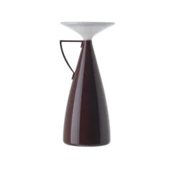 Kartell LED-akkukäyttöinen pöytävalaisin Camomille, tummanpunainen,