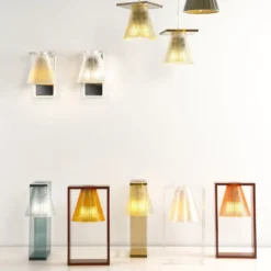 Kartell Light-Air -LED-seinävalaisin, meripihka