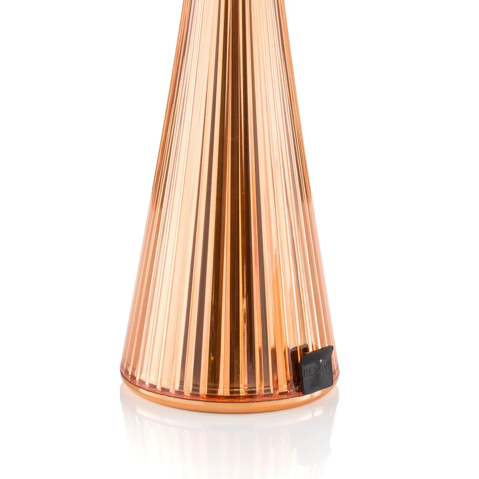 Kartell Space -design-LED-pöytälamppu, kupari