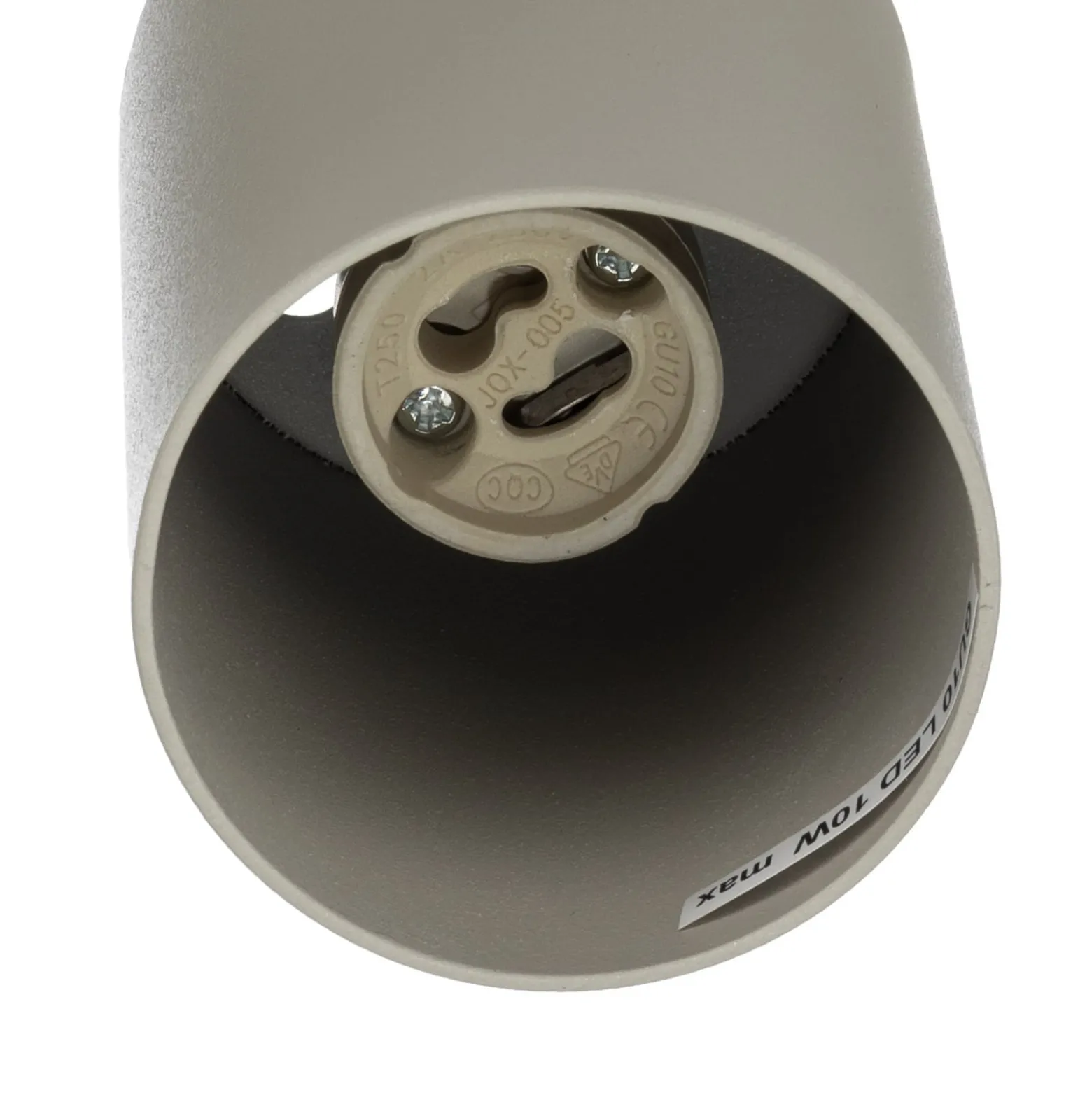 Kattokohdevalo Zoom, 3-lamppuinen, harmaa-beige, teräs, GU10