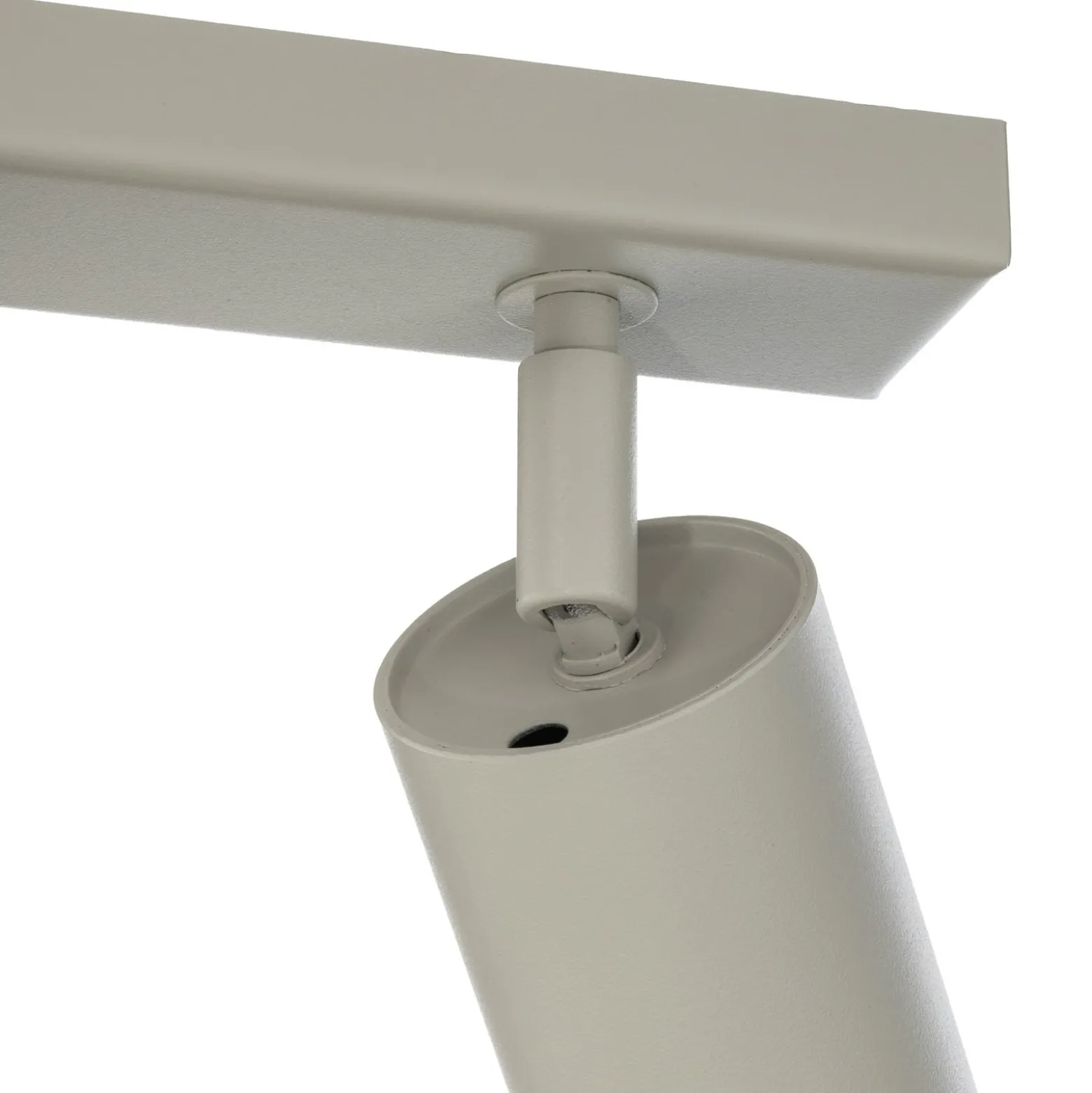 Kattokohdevalo Zoom, 3-lamppuinen, harmaa-beige, teräs, GU10