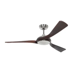 Kattotuuletin Eco Interior, kromi, puu, DC-moottori, Ø140 cm