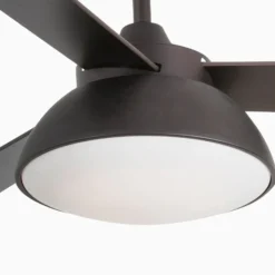 Kattotuuletin Rodas LED-valaisimella, ruskea