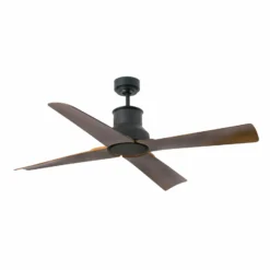 Kattotuuletin Winche M, IP44, ulkokäyttöön, wenge