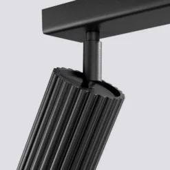 Kattovalaisin carbon, musta, pituus 117 cm, alumiini, 6 valoa.