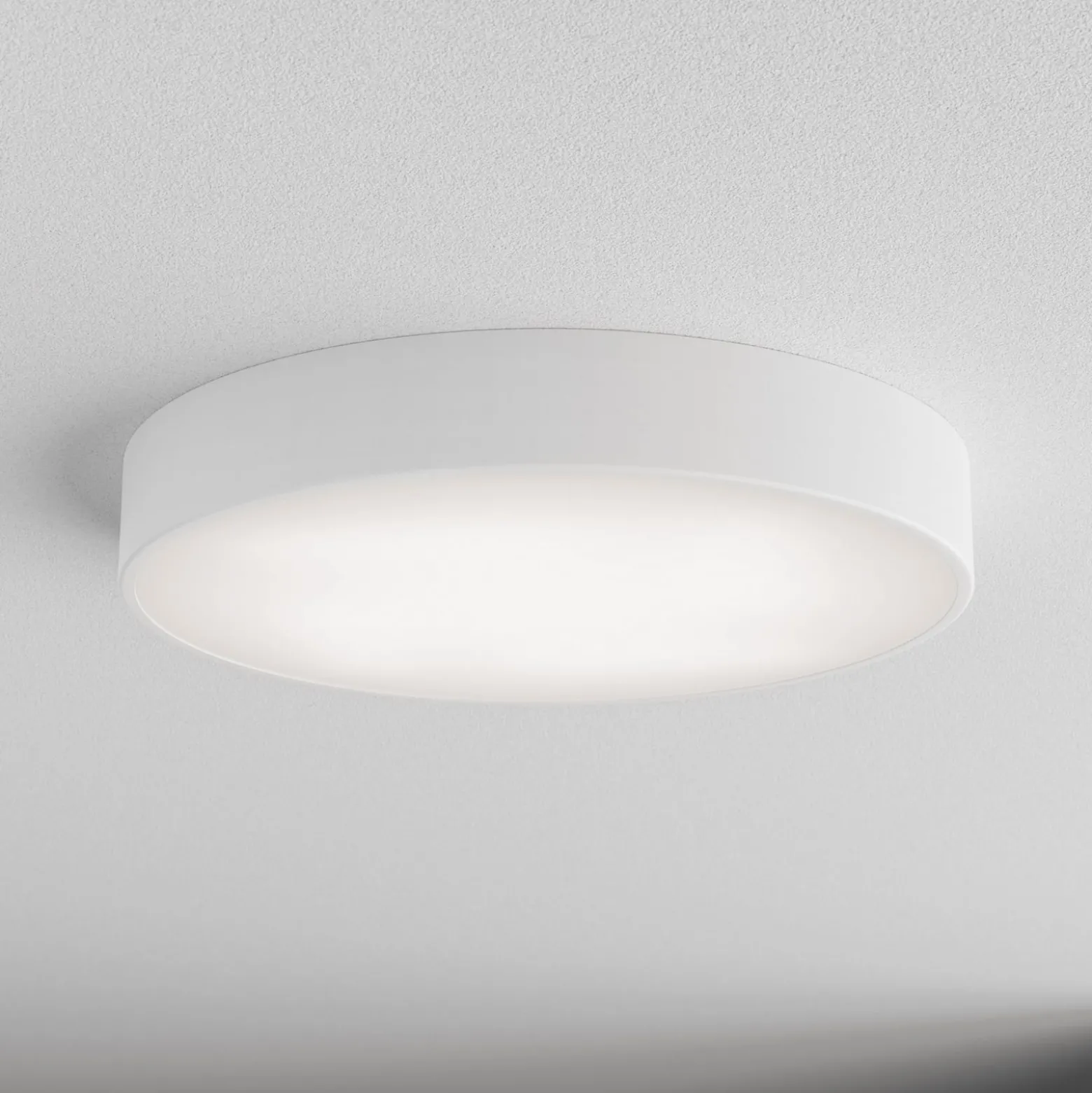 Kattovalaisin Cleo, Ø 50 cm, IP20, valkoinen, metalli, E27