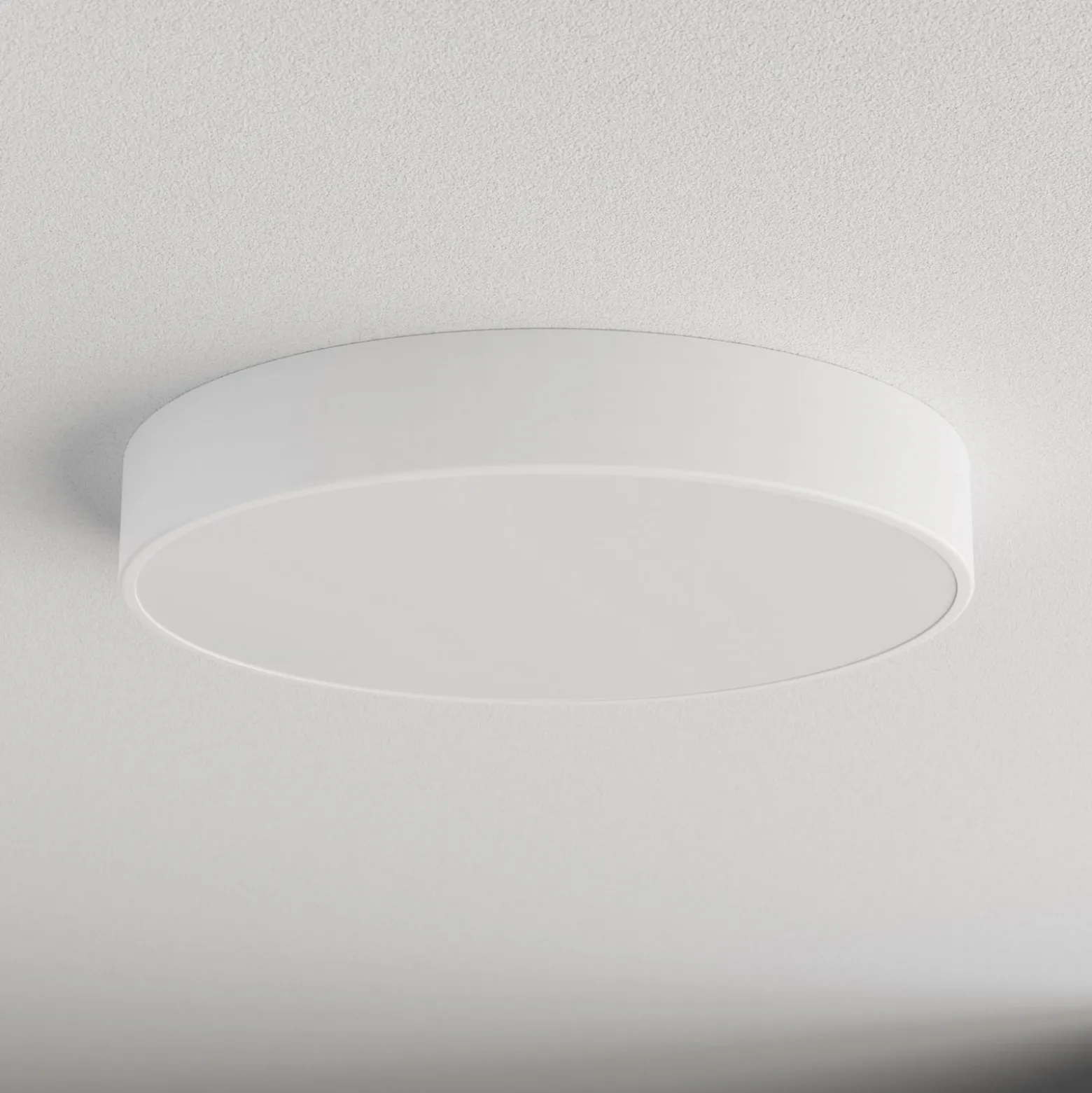 Kattovalaisin Cleo, Ø 50 cm, IP20, valkoinen, metalli, E27