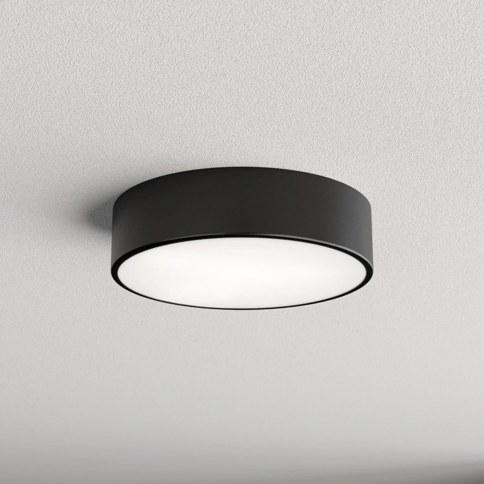 Kattovalaisin Cleo 300, IP54, Ø 30 cm musta