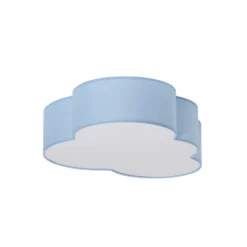 Kattovalaisin Cloud, sininen, 63 cm pitkä, tekstiili, pilvi, E27