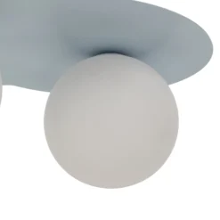 Kattovalaisin Cloud, sininen, 3-lamppuinen, lasi, pituus 51 cm, G9