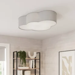 Kattovalaisin Cloud, tekstiili, pituus 62 cm, harmaa