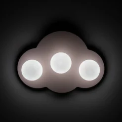 Kattovalaisin Cloud, vaaleanpunainen, 3-lamppuinen, lasi, pituus 51 cm, G9
