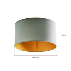 Kattovalaisin Golden Roller Ø 40 cm mintunvihreä/kulta