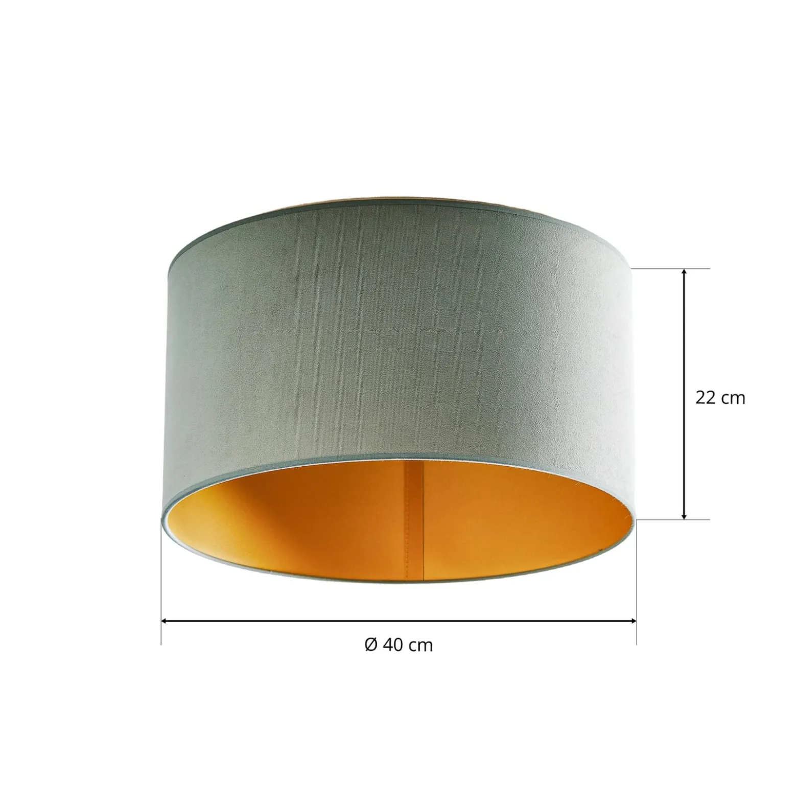 Kattovalaisin Golden Roller Ø 40 cm mintunvihreä/kulta