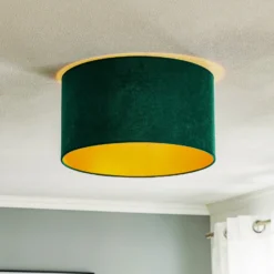 Kattovalaisin Golden Roller Ø 40 cm tummanvihreä/kulta