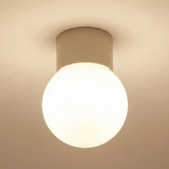 Kattovalaisin Hotel Mood 1, harmaa-beige, metalli, lasi, G9