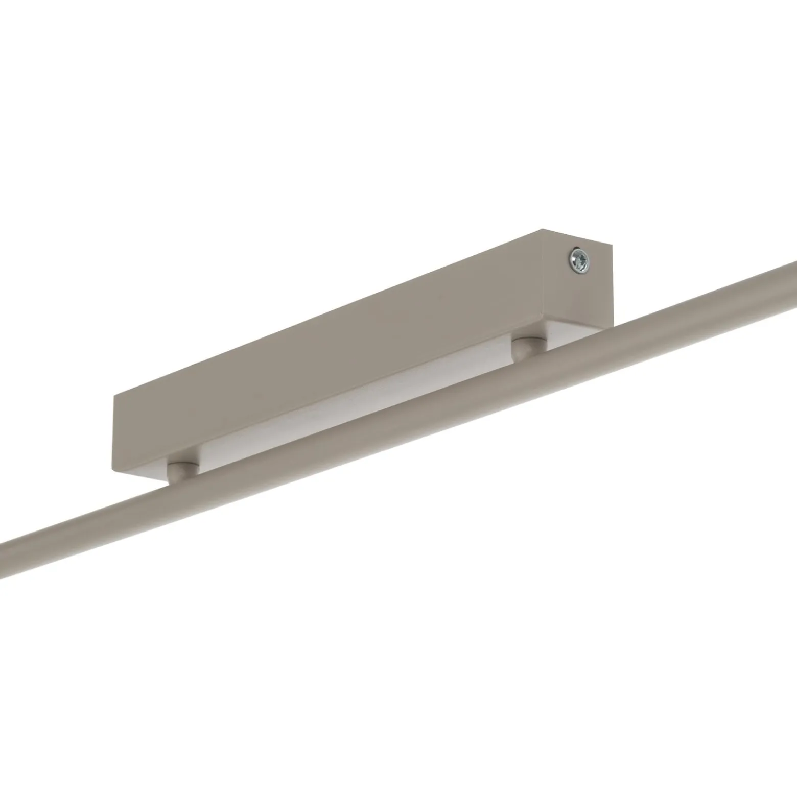 Kattovalaisin Imelo, kermanvärinen, 4-lamppuinen, lasi, pituus 140 cm