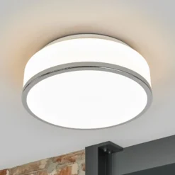 Kattovalaisin IP44, Ø 28cm, kromi, uppoasennus, kromi