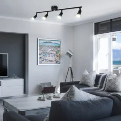Kattovalaisin Jade, musta, 4-lamppuinen, GU10 LED, 3 000 K