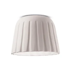 Kattovalaisin Madame Gres keraaminen, korkeus 29 cm, valkoinen