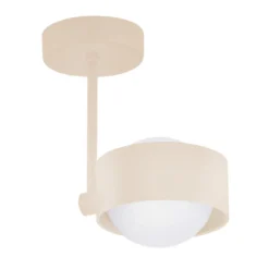 Kattovalaisin Mado, beige, 1-lamppuinen, korkeus 21 cm, teräs/lasi