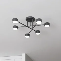 Kattovalaisin Modus 6, teräs, 6-lamppuinen, GX53, musta