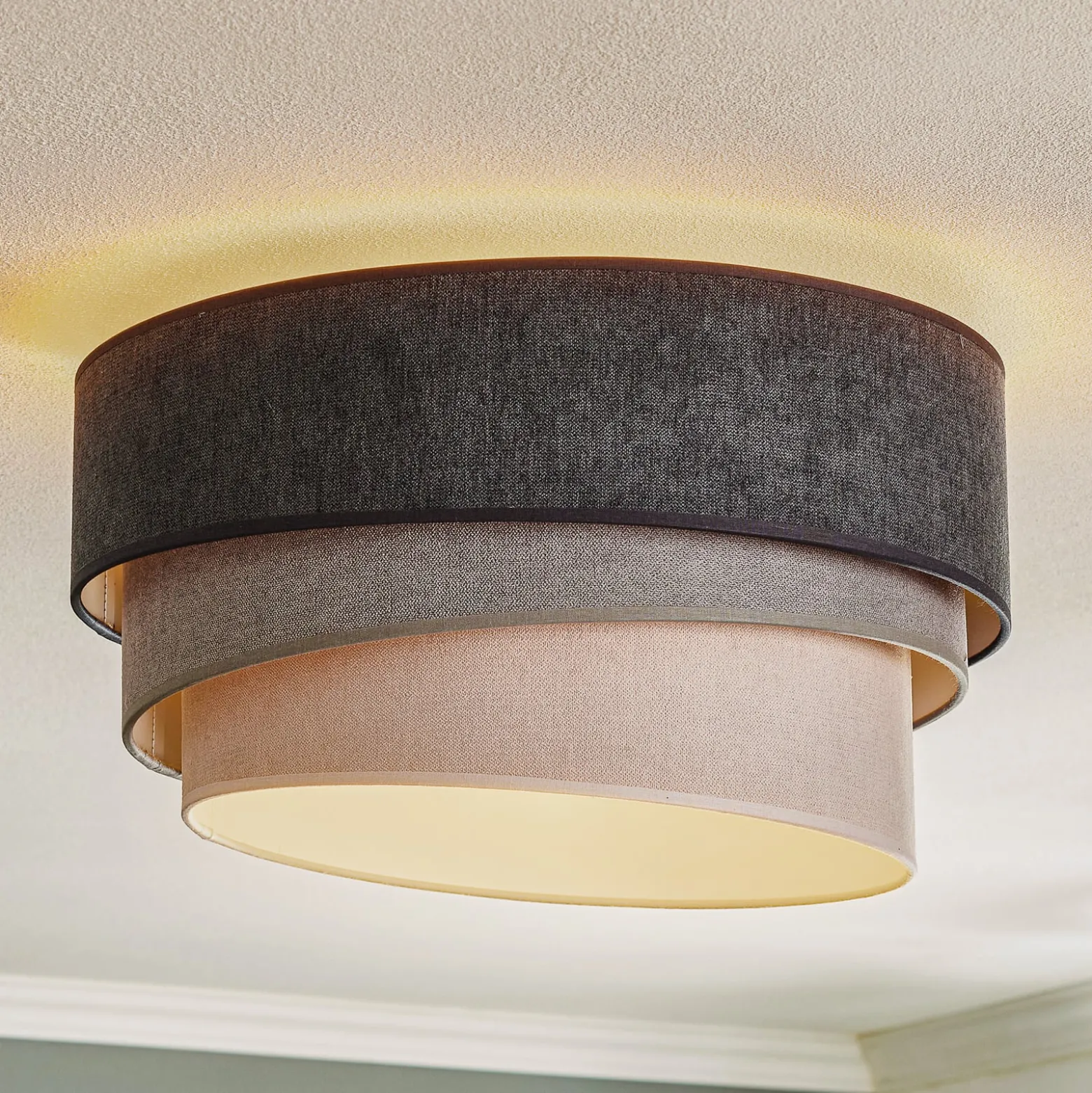Kattovalaisin Pastell Trio Ø 45 cm, 3 harmaasävyä