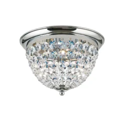 Kattovalaisin Plafond, kromi/läpinäkyvä, Ø 35 cm