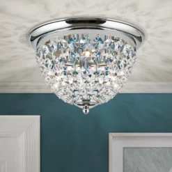 Kattovalaisin Plafond, kromi/läpinäkyvä, Ø 35 cm