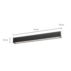 Kattovalaisin Straight musta 62 cm
