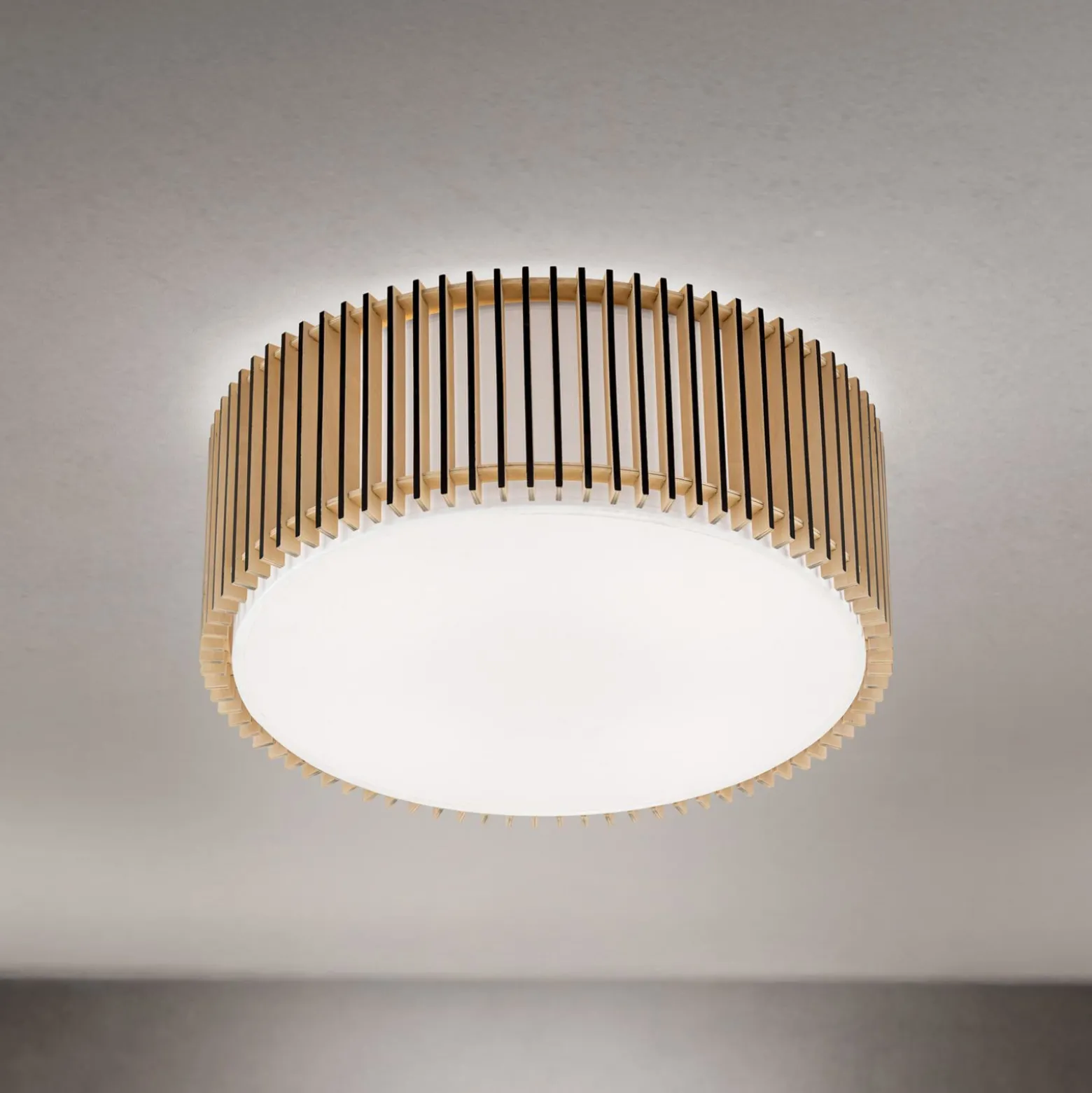 Kattovalaisin Tarta, Ø 50 cm, puu, tekstiilidiffuusori, 4 x E27