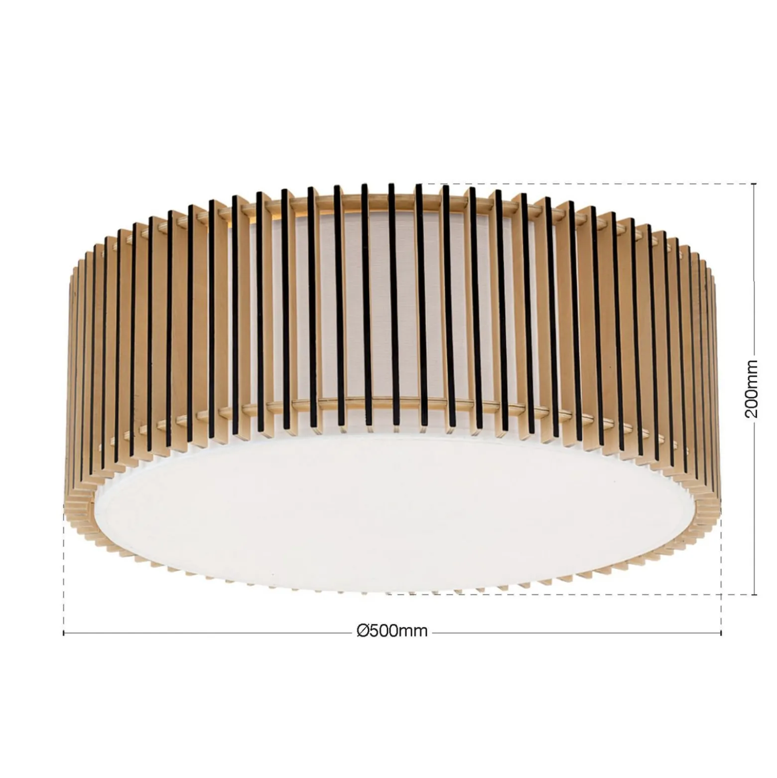 Kattovalaisin Tarta, Ø 50 cm, puu, tekstiilidiffuusori, 4 x E27